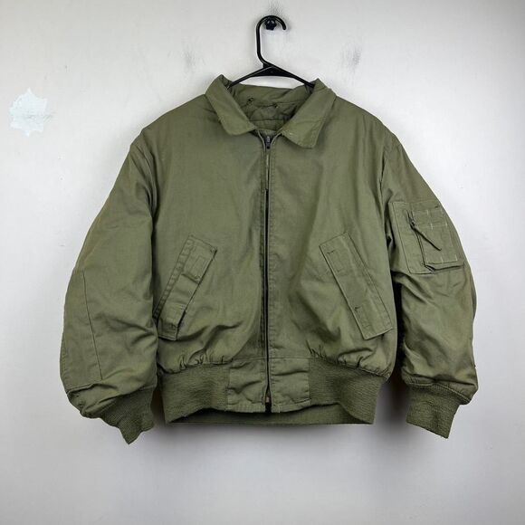 Vintage 90s Cold Weather CombatTanker Jacket Army Size S